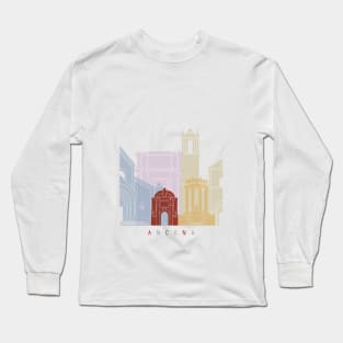 Ancona skyline poster Long Sleeve T-Shirt